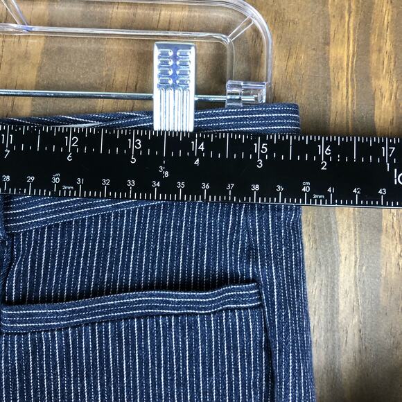 Banana Republic Womens Pants Blue Striped Jackson Fit Stretch 8 - Picture 7 of 12